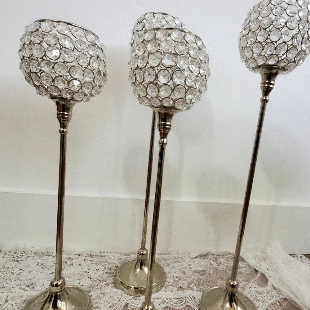 Z Gallerie Tealight Lamps Two 20-inch & Two 17-inch [All Four]